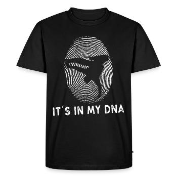 Pince d'ADN d'empreinte digitale Breakdance B-boy - T-shirt Premium bio Homme - noir - Devant - Nico (187cm)