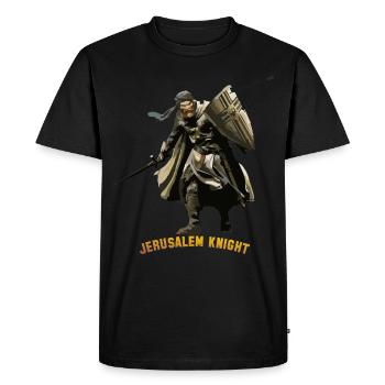 jerusalem knight - T-shirt Premium bio Homme - noir - Devant - Nico (187cm)