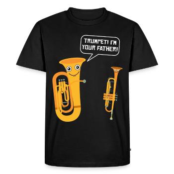 Tuba instrument à vent Tubist Fanfare trompette - T-shirt Premium bio Homme - noir - Devant - Nico (187cm)
