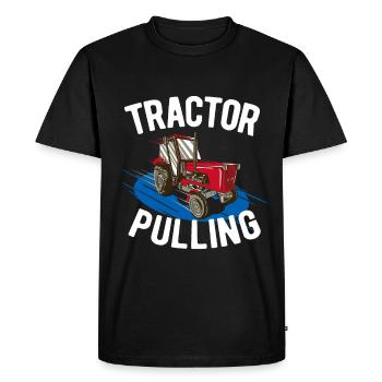 Tractor Pulling - Tractor Lovers - Men's Premium Organic T-Shirt - black - Front - Nico (187cm)