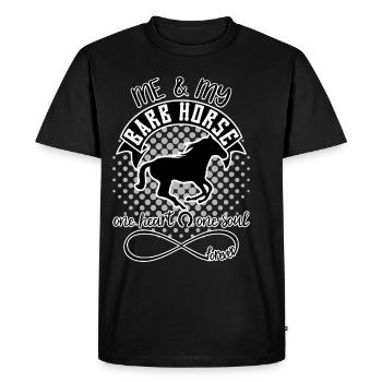 Berber cheval barb horse - T-shirt Premium bio Homme - noir - Devant - Nico (187cm)