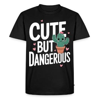 Cactus Cacti Desert Plant - Men's Premium Organic T-Shirt - black - Front - Nico (187cm)