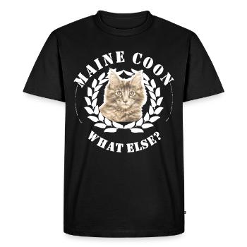Maine Coon - T-shirt Premium bio Homme - noir - Devant - Nico (187cm)
