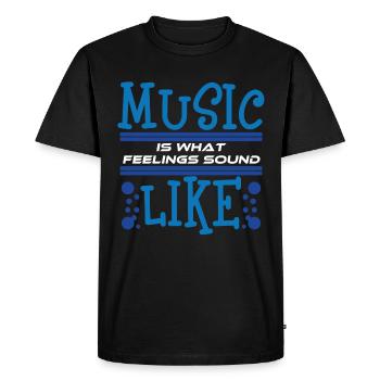 Want awesome t-shirt design about Music?You found - Men's Premium Organic T-Shirt - black - Front - Nico (187cm)