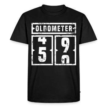 Un joli teeshirt d'anniversaire "Oldometer 59" - T-shirt Premium bio Homme - noir - Devant - Nico (187cm)