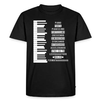 Un tshirt parfait pour les musiciens Tshirt " - T-shirt Premium bio Homme - noir - Devant - Nico (187cm)