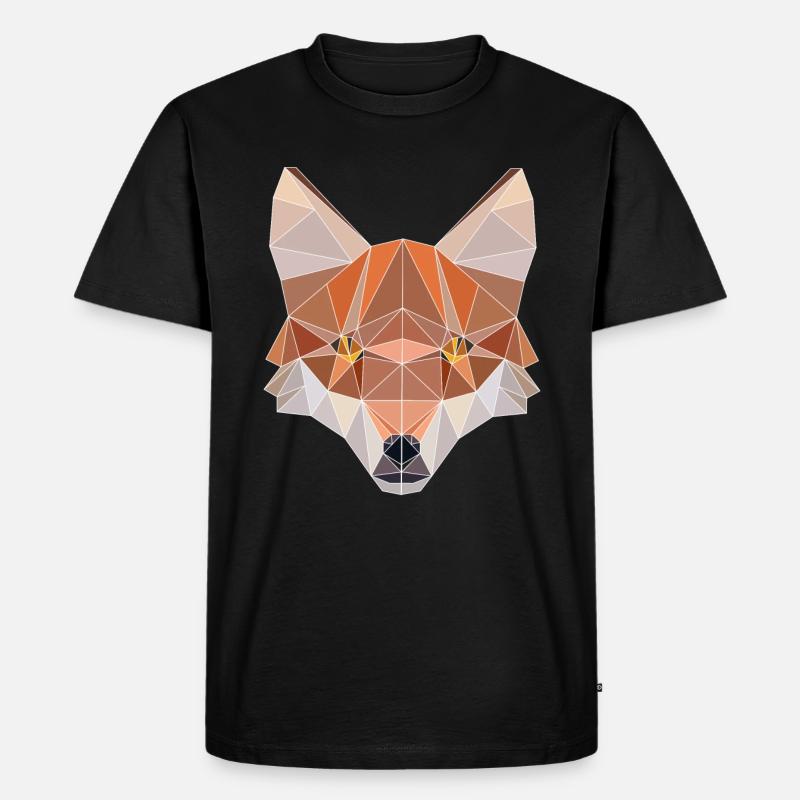 Tshirt polygonal Design Symmetrical Triangular - T-shirt Premium bio Homme - noir