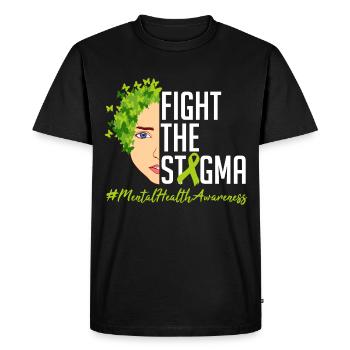Mental Health Matters End The Stigma Tshirt - Men's Premium Organic T-Shirt - black - Front - Nico (187cm)
