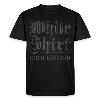 Chemise Blanche Édition Noire Édition Goth - T-shirt Premium bio Homme - noir - Devant - Nico (187cm)