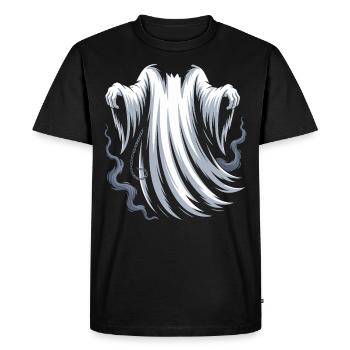 Ghost Costume - Men's Premium Organic T-Shirt - black - Front - Nico (187cm)