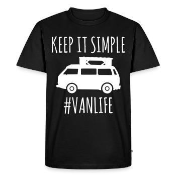 Van Life Camping Camping Freugeist Voyage - T-shirt Premium bio Homme - noir - Devant - Nico (187cm)