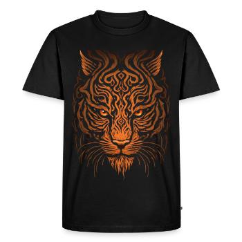 Tiger - T-shirt Premium bio Homme - noir - Devant - Nico (187cm)