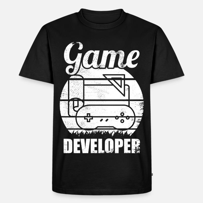 Spiele Entwickler - Männer Premium Bio T-Shirt - Schwarz