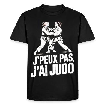 Je Peux Pas J'ai Judo Humour Cadeau - T-shirt Premium bio Homme - noir - Devant - Nico (187cm)