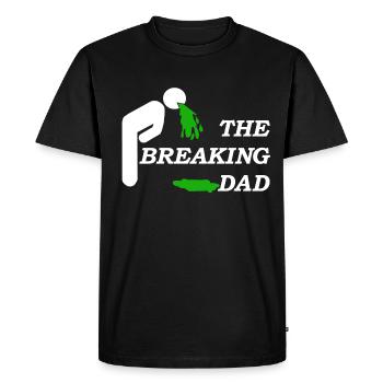 papa - T-shirt Premium bio Homme - noir - Devant - Nico (187cm)