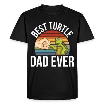 Les dictons de tortue | Cadeau reptiles pour animaux de compagnie - T-shirt Premium bio Homme - noir - Devant - Nico (187cm)