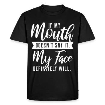 Citation drôle - T-shirt Premium bio Homme - noir - Devant - Nico (187cm)