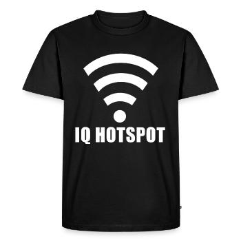 IQ Genie Wlan Hotspot Gifted intelligent - Men's Premium Organic T-Shirt - black - Front - Nico (187cm)