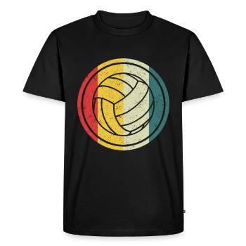 Volley-ball joueur de volley-ball beach-volley sport - T-shirt Premium bio Homme - noir - Devant - Nico (187cm)