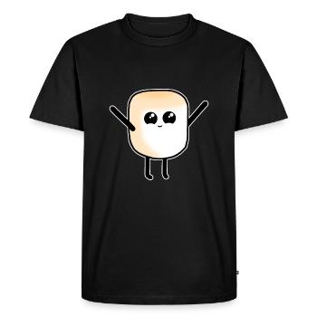 Guimauve mignon bonbon fille enfant - T-shirt Premium bio Homme - noir - Devant - Nico (187cm)