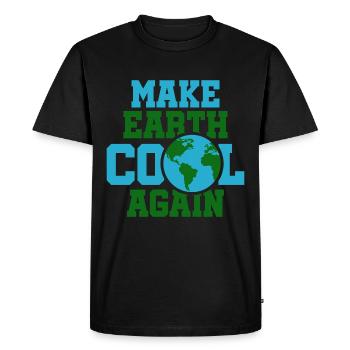 Environmental protection climate protection nature earth - Men's Premium Organic T-Shirt - black - Front - Nico (187cm)