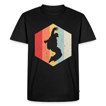 Dance break dance - Men's Premium Organic T-Shirt - black - Front - Nico (187cm)