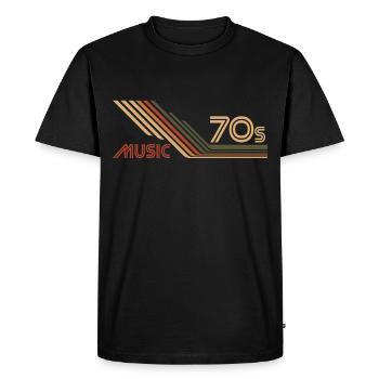 70s 70s musique vintage rétro - T-shirt Premium bio Homme - noir - Devant - Nico (187cm)