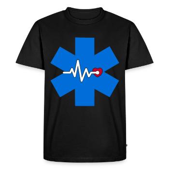 Medicine doctor doctor paramedic paramedic - Men's Premium Organic T-Shirt - black - Front - Nico (187cm)