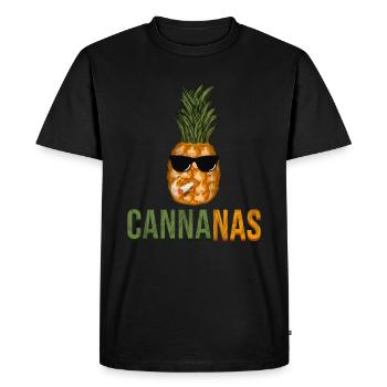 Stoner de mauvaises herbes drôle d'ananas de cannabis - T-shirt Premium bio Homme - noir - Devant - Nico (187cm)