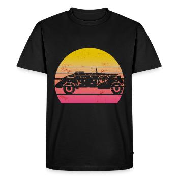 Auto vintage voiture rétro vintage - T-shirt Premium bio Homme - noir - Devant - Nico (187cm)