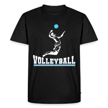 Volleyball beach volleyball sport - Men's Premium Organic T-Shirt - black - Front - Nico (187cm)