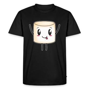 Marshmallow marshmallows cute candy kids - Men's Premium Organic T-Shirt - black - Front - Nico (187cm)