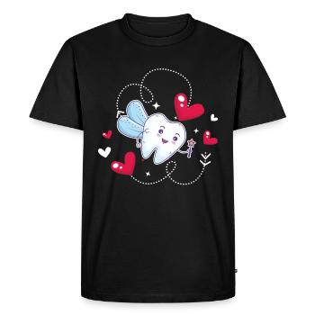 Dent fée dent fée assistant dentaire dent disant - T-shirt Premium bio Homme - noir - Devant - Nico (187cm)