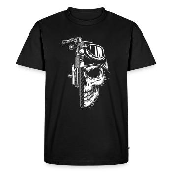 Mobylette scooter scooter voiture classique - T-shirt Premium bio Homme - noir - Devant - Nico (187cm)