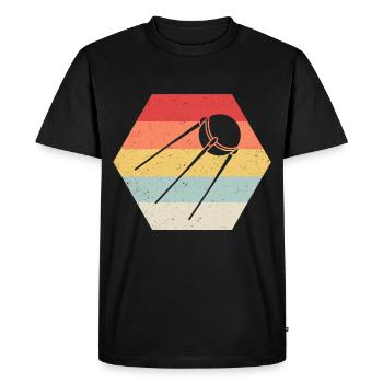 Spoutnik URSS URSS Union soviétique satellite spatial - T-shirt Premium bio Homme - noir - Devant - Nico (187cm)