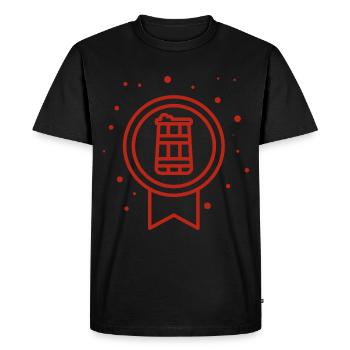 Bière - Bière / Mug à bière - Bouteille de bière Baril de bière - T-shirt Premium bio Homme - noir - Devant - Nico (187cm)