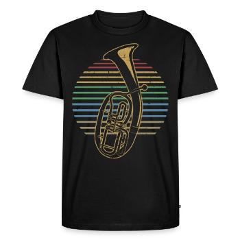 Grand cadeau de cor ténor pour joueur de cor ténor - T-shirt Premium bio Homme - noir - Devant - Nico (187cm)