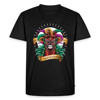 Mardi Gras - T-shirt Premium bio Homme - noir - Devant - Nico (187cm)