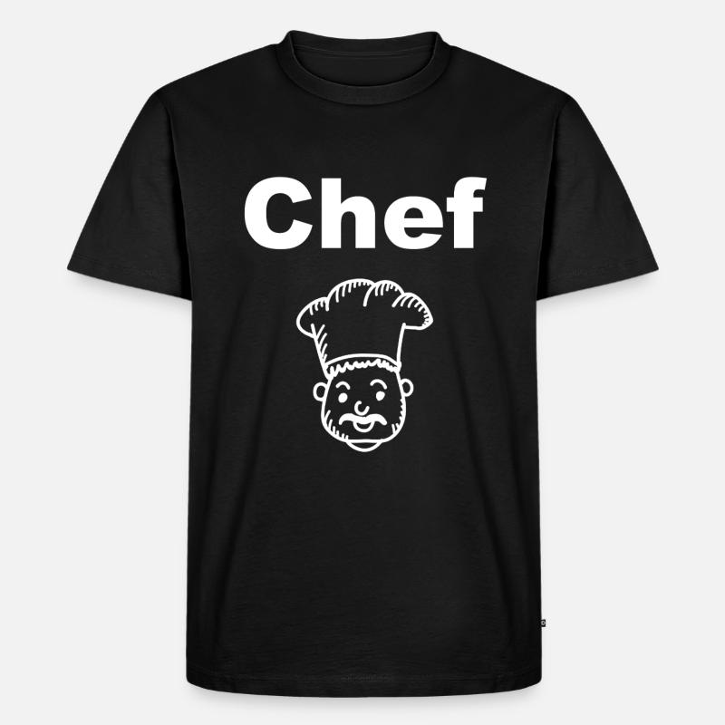 Chefkoch - Männer Premium Bio T-Shirt - Schwarz