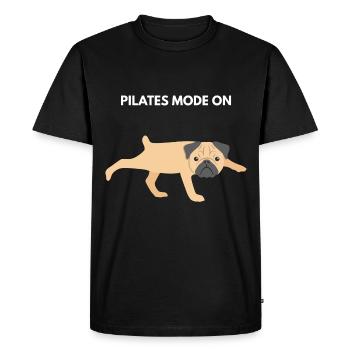 Pilates - T-shirt Premium bio Homme - noir - Devant - Nico (187cm)
