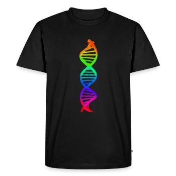 DNA - Men's Premium Organic T-Shirt - black - Front - Nico (187cm)