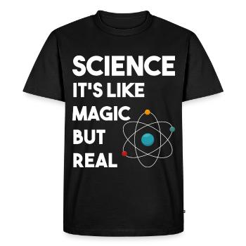 Science Drôle de sort physicien chimiste cadeau - T-shirt Premium bio Homme - noir - Devant - Nico (187cm)