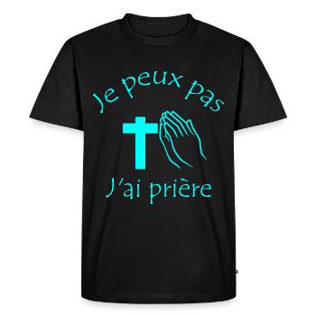I can't I worse - Men's Premium Organic T-Shirt - black - Front - Nico (187cm)