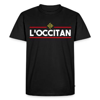 l'occitan Occitanie région origine fierté - T-shirt Premium bio Homme - noir - Devant - Nico (187cm)