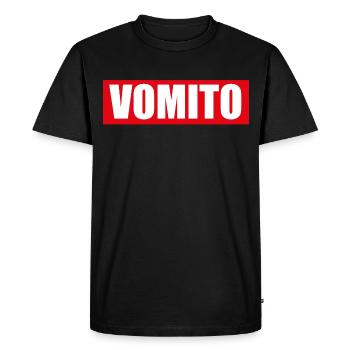 vomito vomis galette soirée alcool - T-shirt Premium bio Homme - noir - Devant - Nico (187cm)