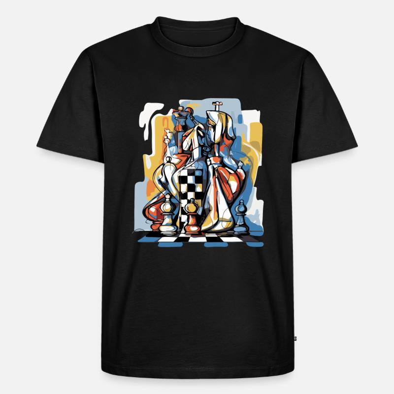 Schachkomposition Nr. 3 - Männer Premium Bio T-Shirt - Schwarz