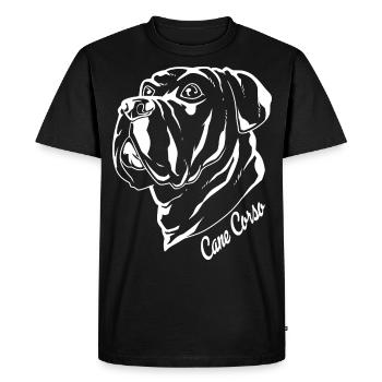 Dessin de Cane Corso - T-shirt Premium bio Homme - noir - Devant - Nico (187cm)