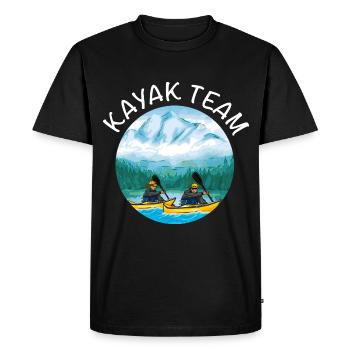 Équipe de kayak de groupe - T-shirt Premium bio Homme - noir - Devant - Nico (187cm)