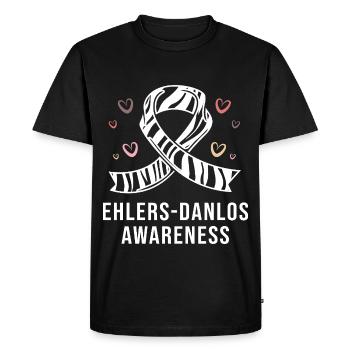 Ehlers-Danlos syndrome EDS HSD - Men's Premium Organic T-Shirt - black - Front - Nico (187cm)