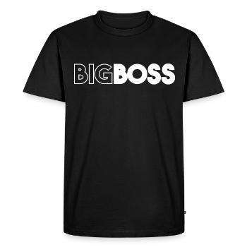 funny gift idea big boss - T-shirt Premium bio Homme - noir - Devant - Nico (187cm)